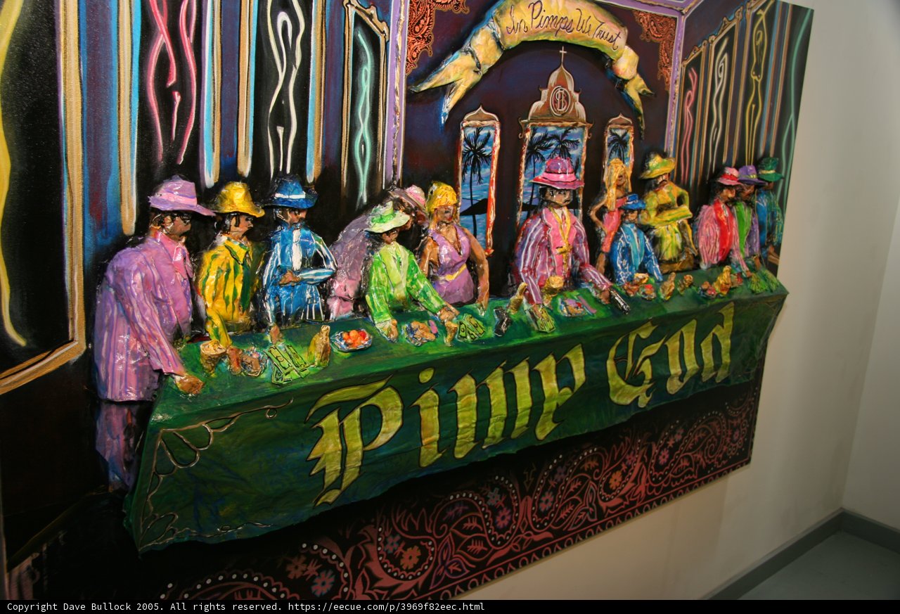 Pinky Gold Painting by James Kennedy on Display