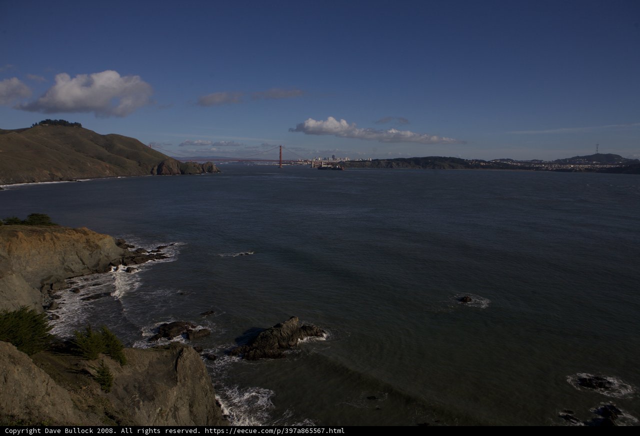 Serene View of the Golden Gate Bridge from Promontory