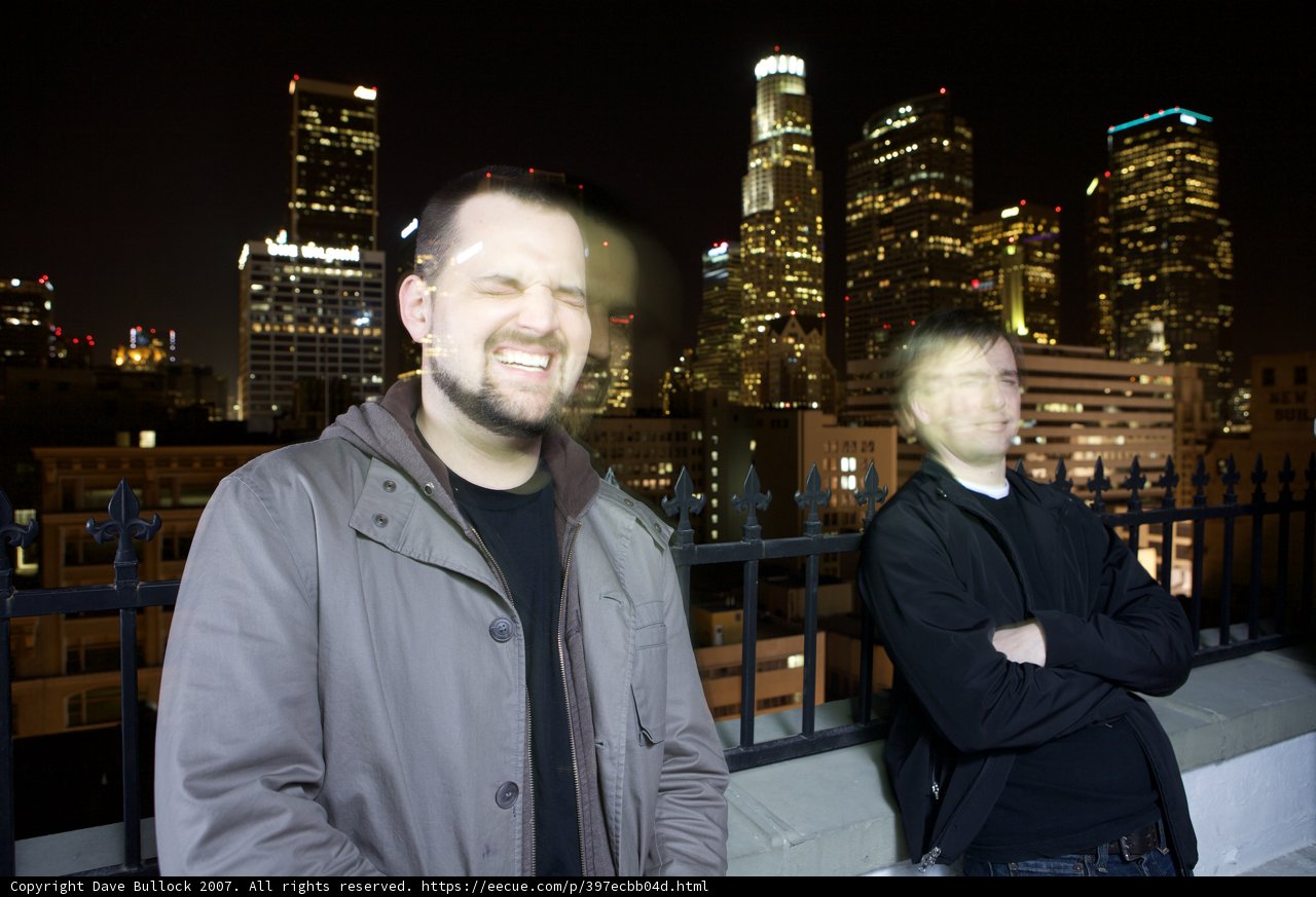 Two Men in High-rise Metropolis