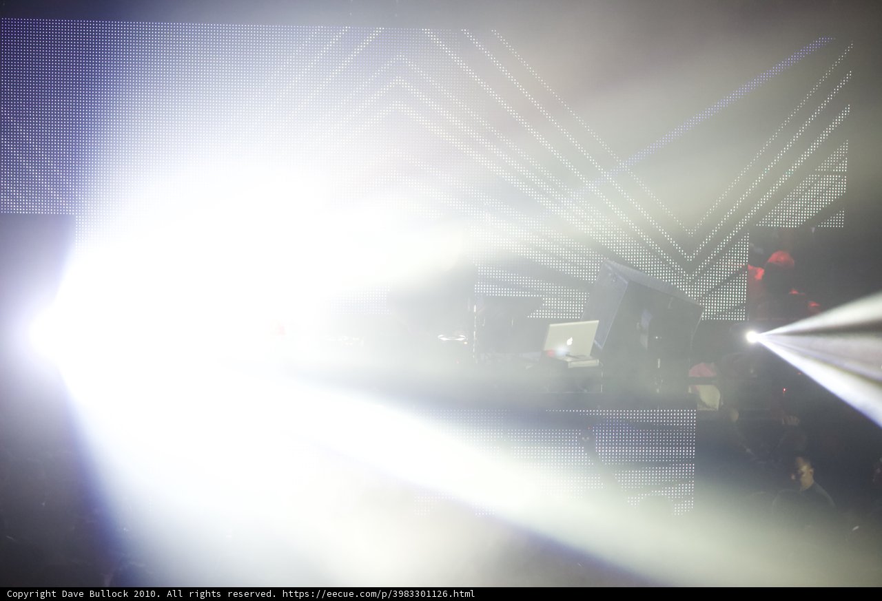 Bright Spotlight on Rock Concert Stage