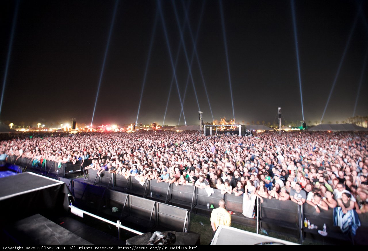 Coachella Crowd Basks in the Night Sky