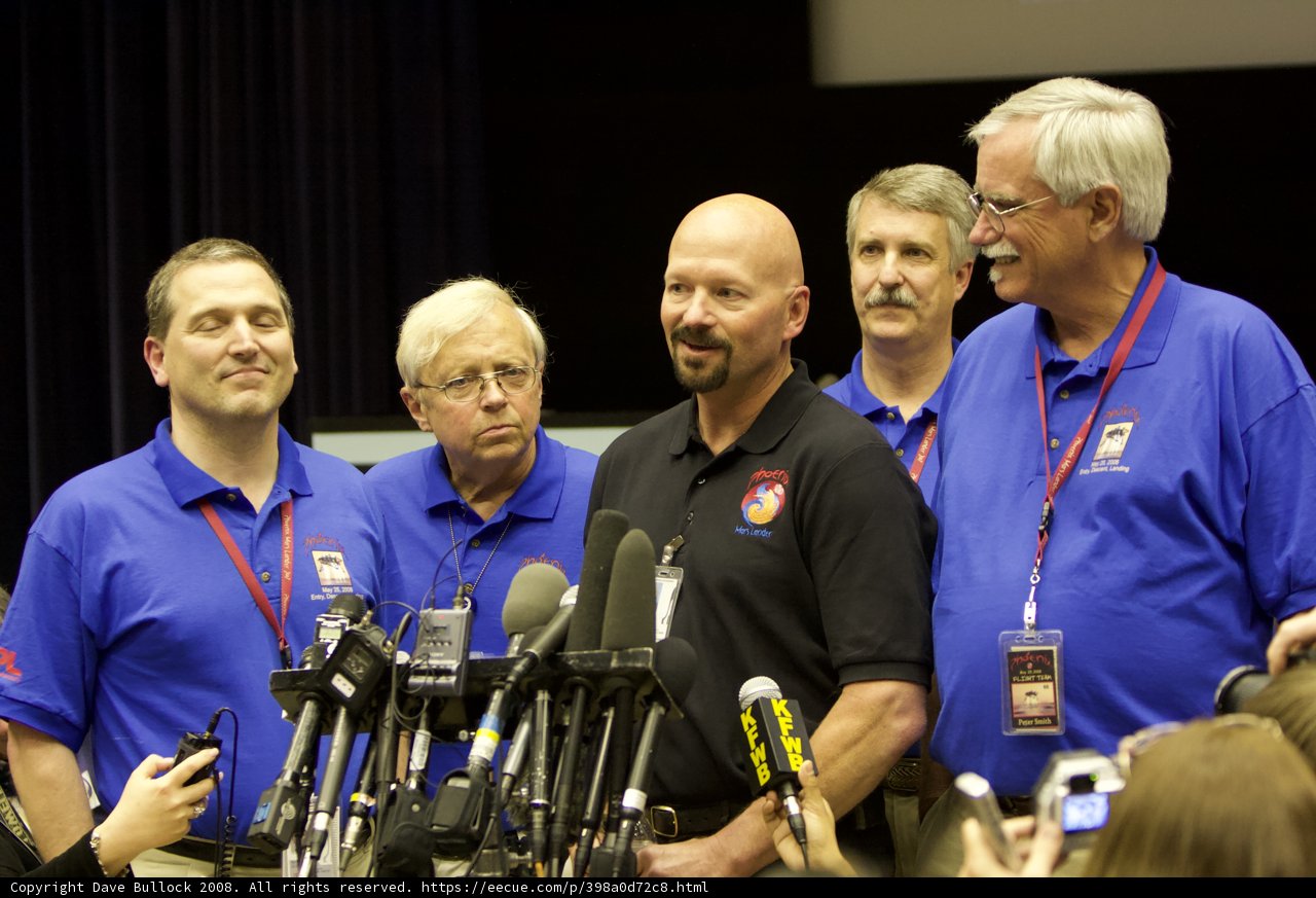 The Blue Tied Men in Press Conference