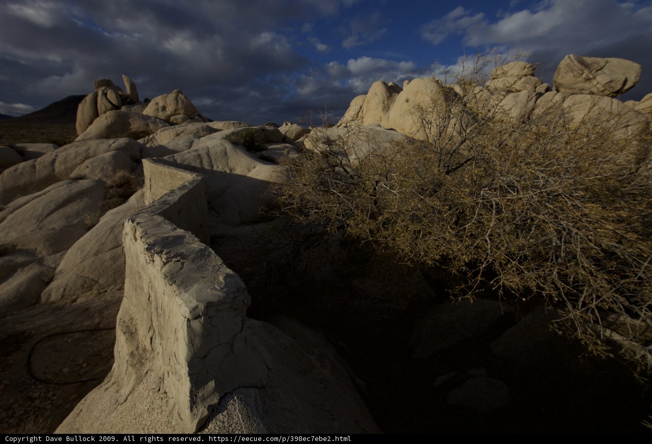 Slate Rock Formation in Joshua Tree