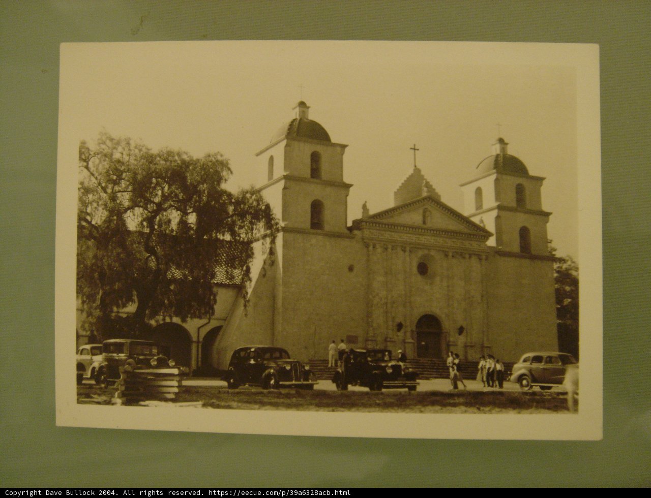 Old Church and Classic Car