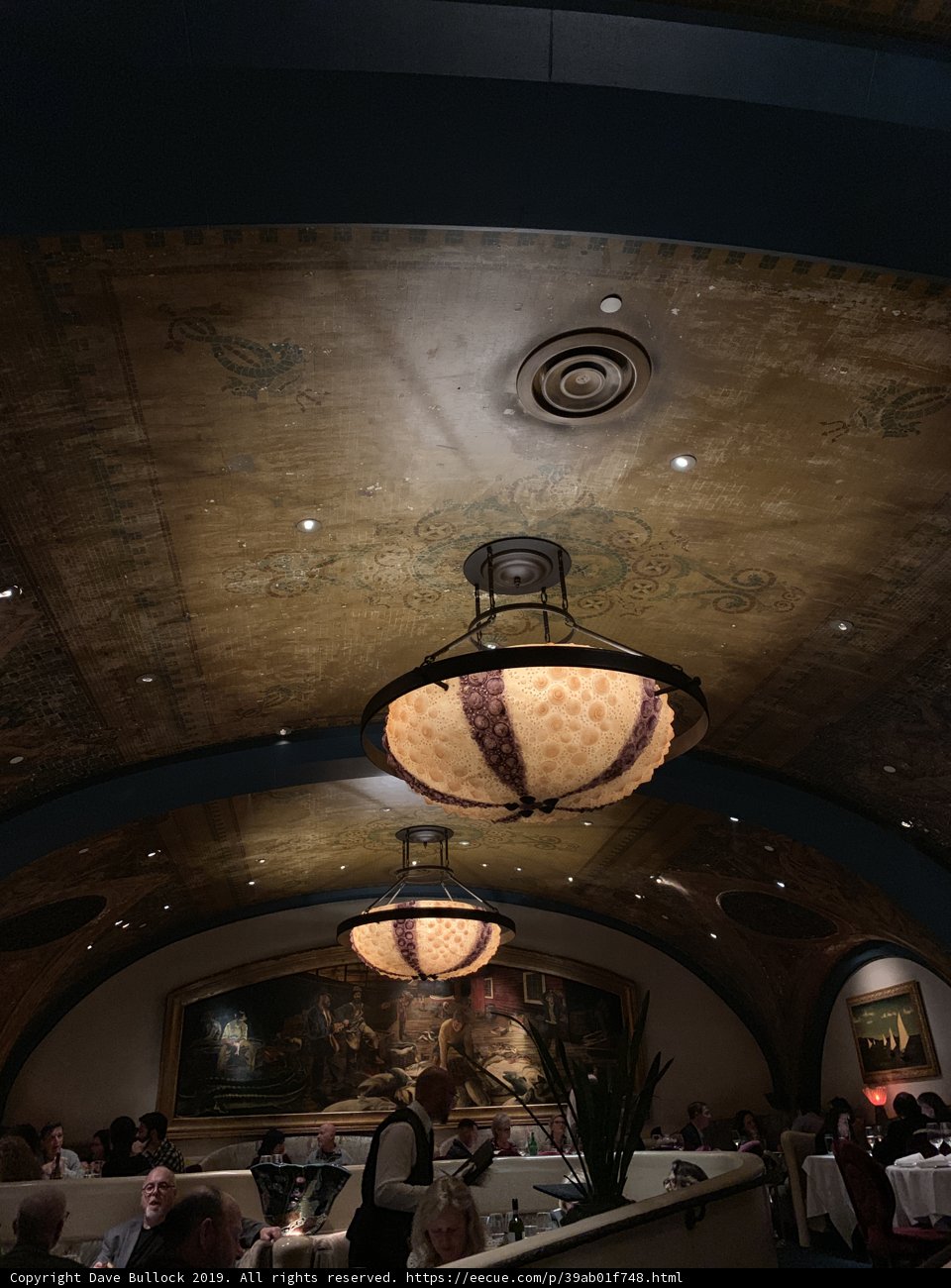 Artistic Ceiling in San Francisco Restaurant