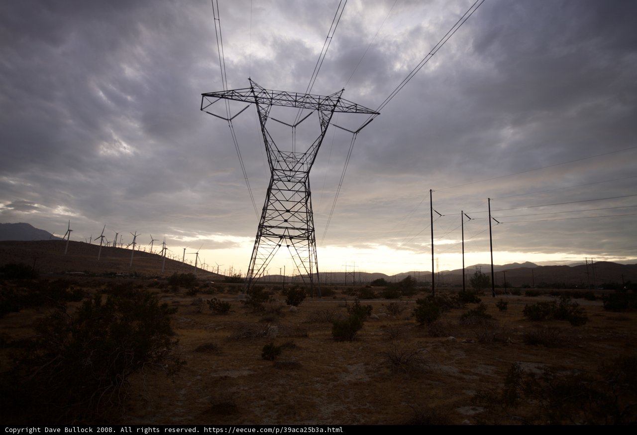 Electric Transmission Tower in the Desert