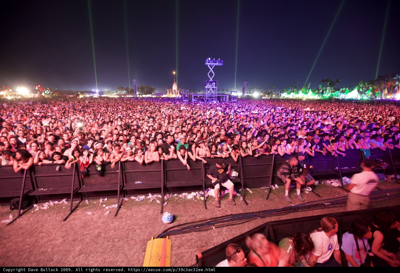 Coachella Music Festival Lights Up the Night Sky