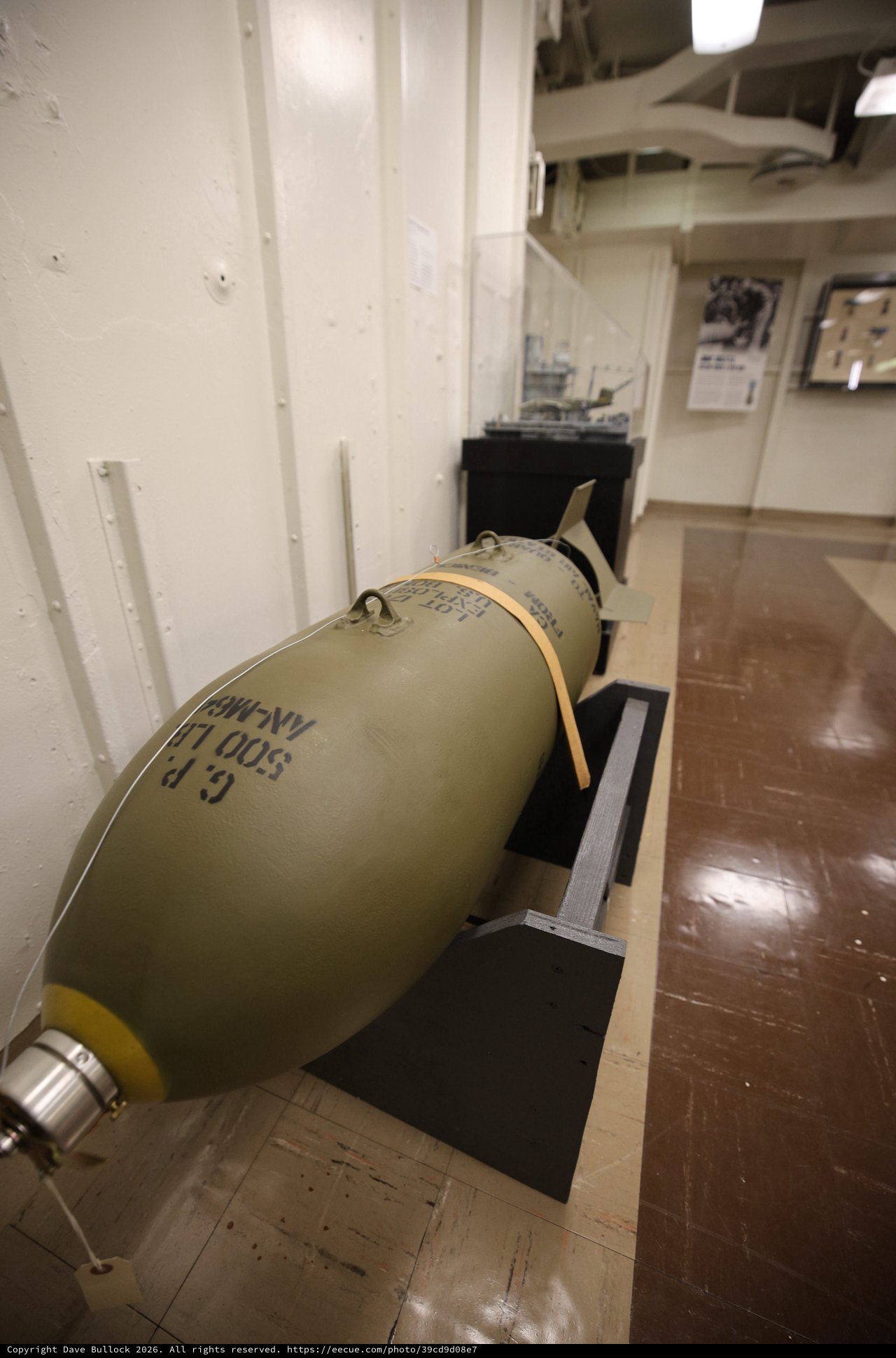 Historic Naval Torpedo Display at USS Hornet Museum