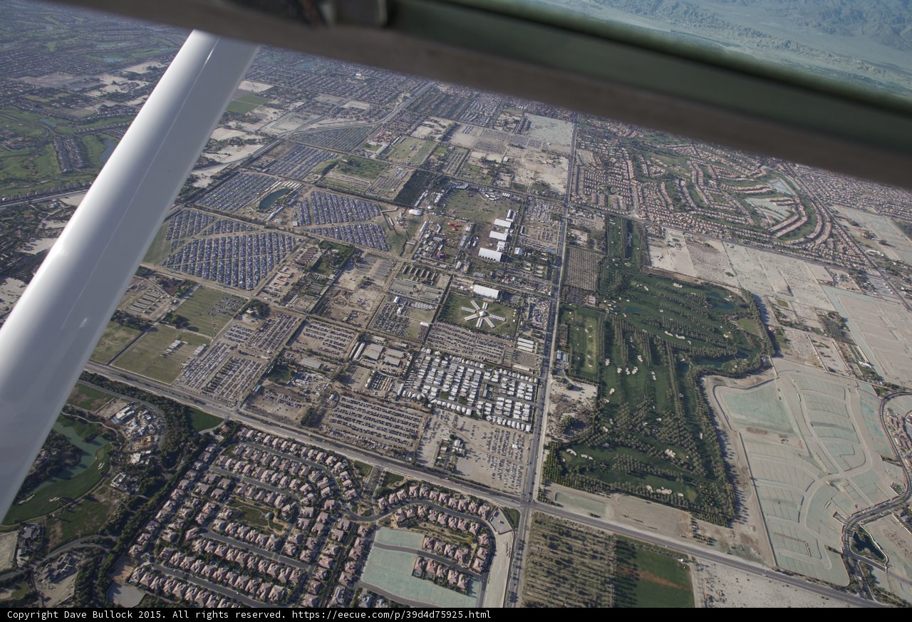 Aerial View of Indio Cityscape