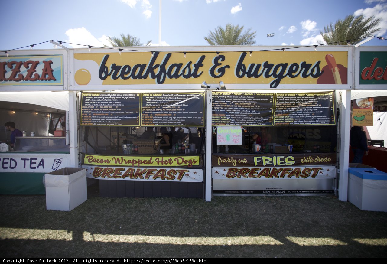 Breakfast and Burgers at Coachella