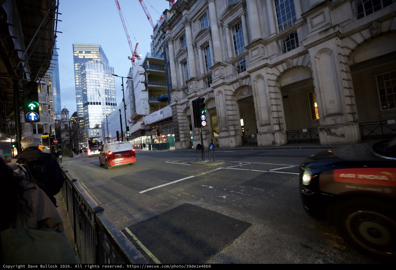 Evening Rush Hour in the City of London