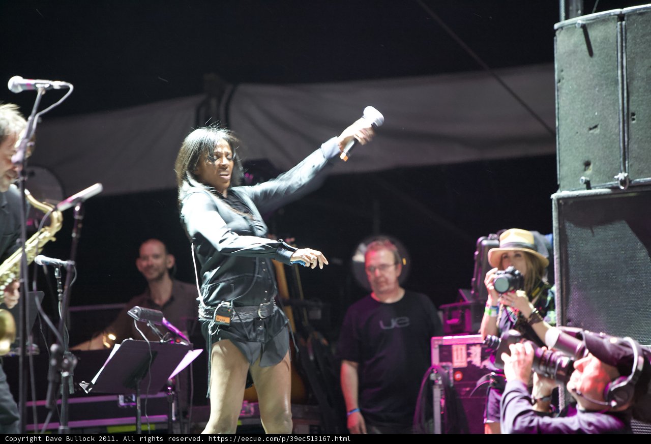 Entertainer on Stage at Coachella Music Festival