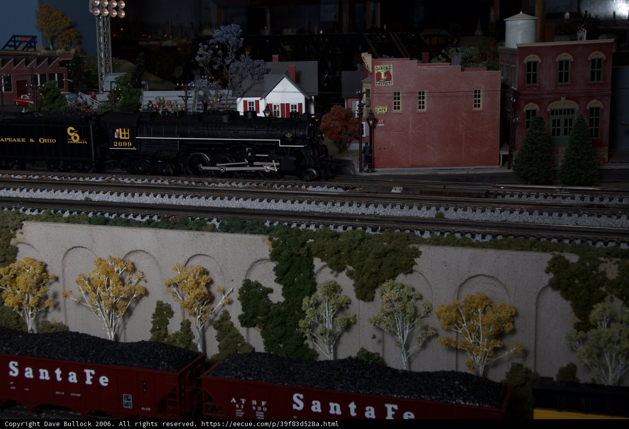 Miniature Train Set in Action
