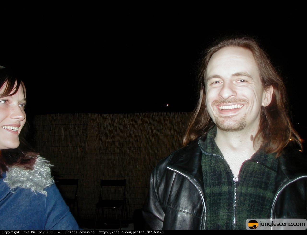 Smiling couple on New Year's Eve