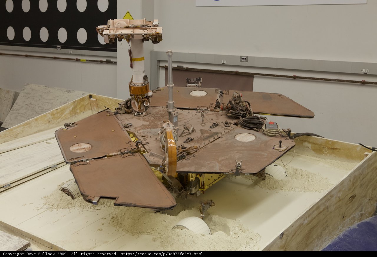 Curiosity Rover on Plywood Tabletop