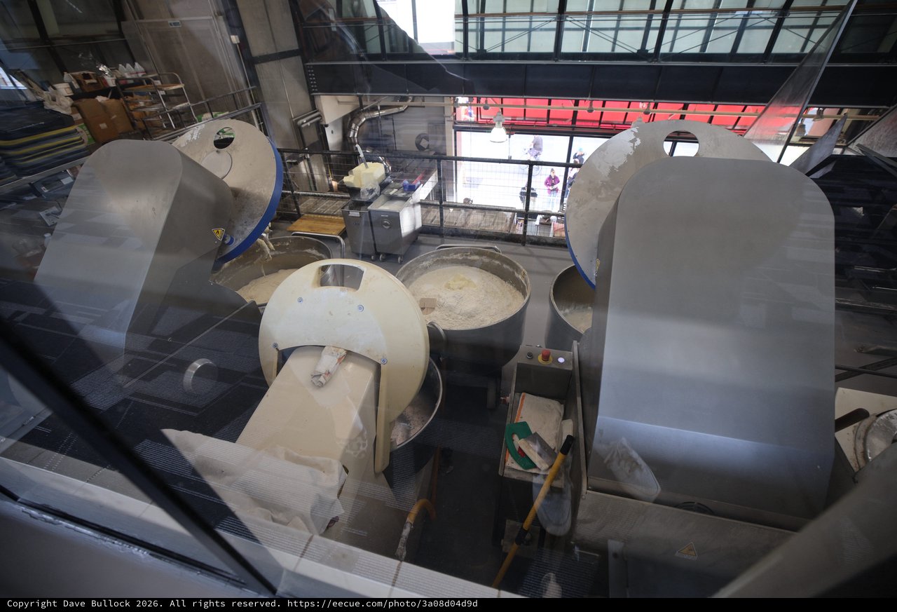 Industrial Brewing Vats from Elevated View