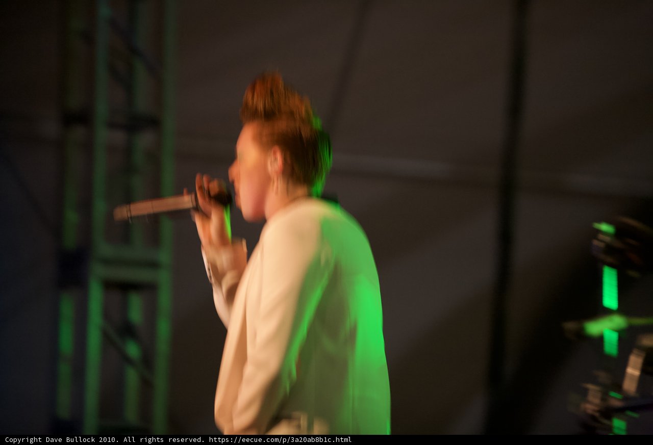 Solo Performance Under Glaring Lights