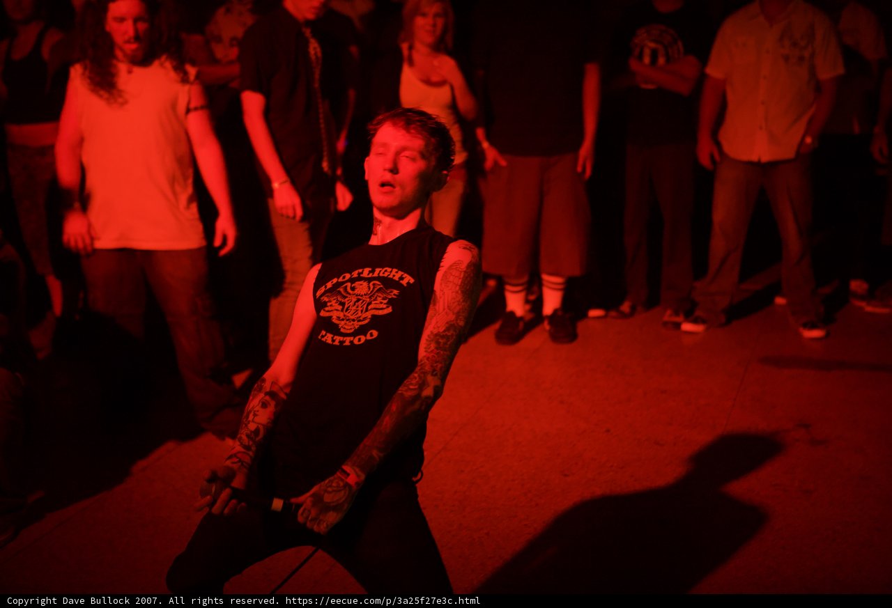 Tattooed Man on Stage