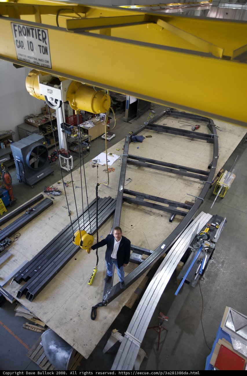 Man at Work on a Metal Factory Structure