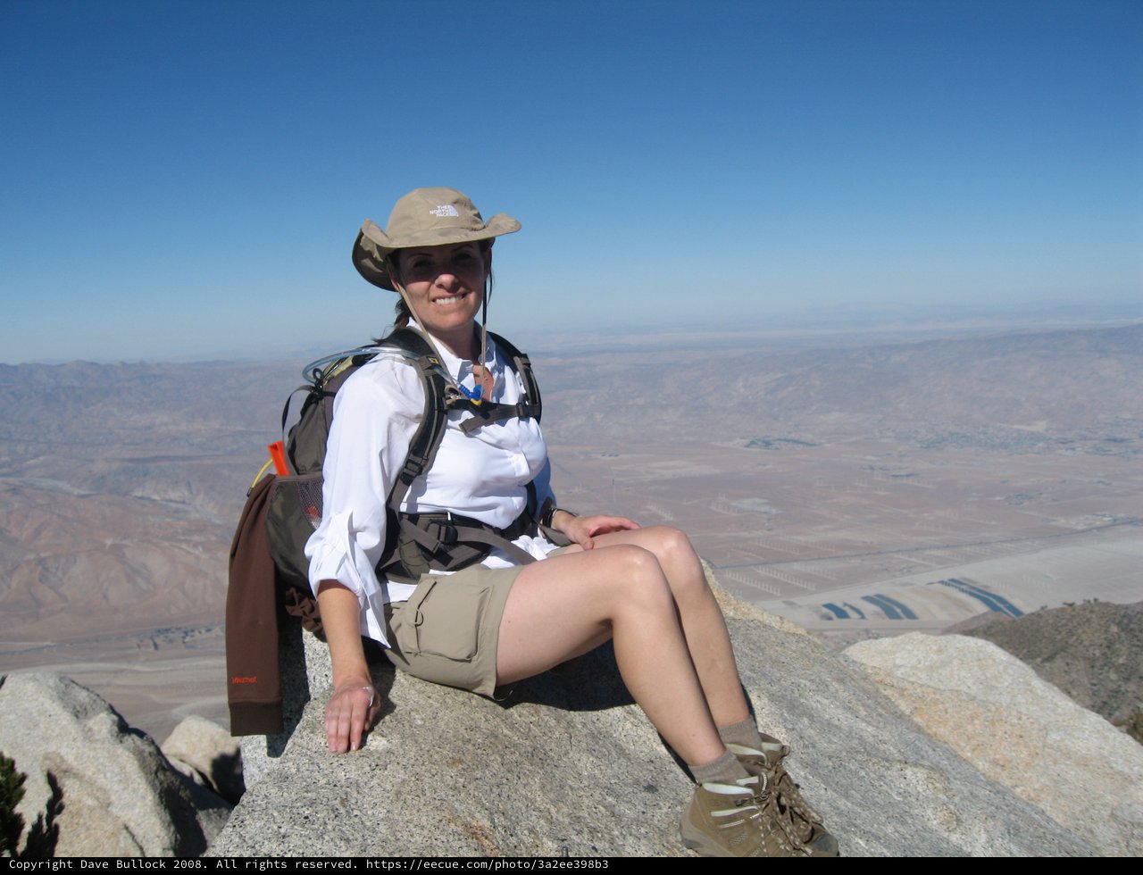 Summit Triumph on San Jacinto Peak Desert Vista