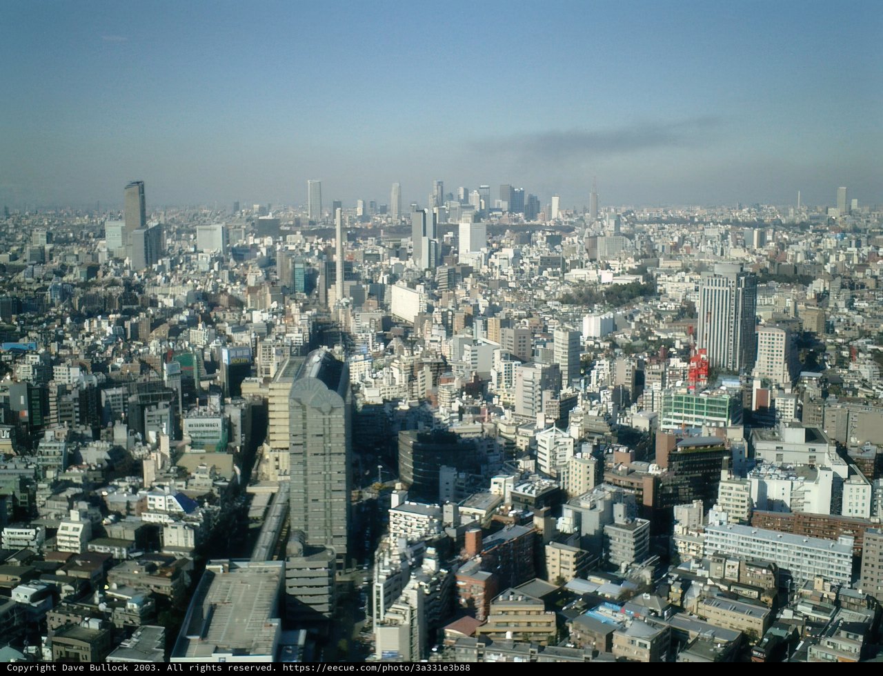 Bird's Eye View of Tokyo