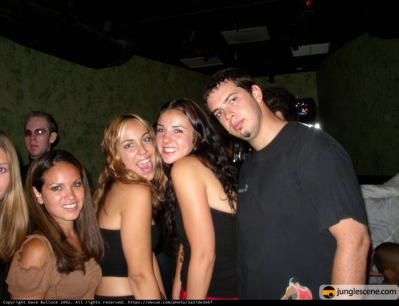 Group Photo at Nightclub Party