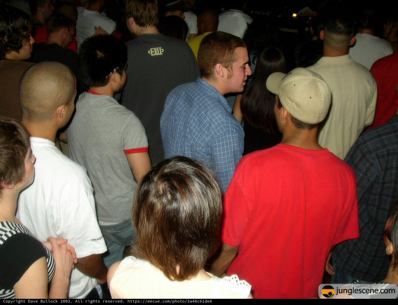 Red Shirt in the Crowd
