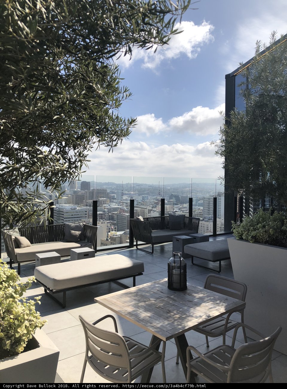 Cityscape View from the Outdoor Patio
