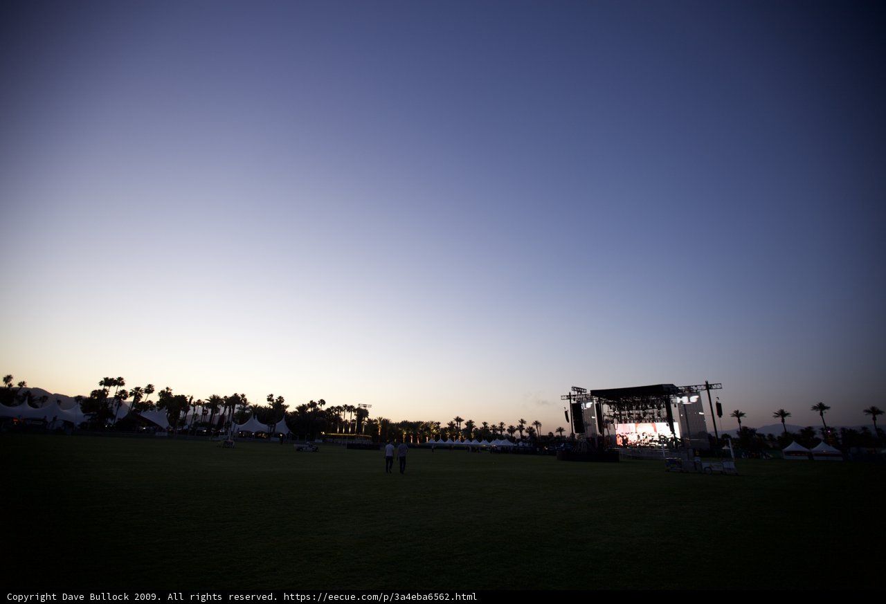 Epic Stage Set-up for Coachella Concert