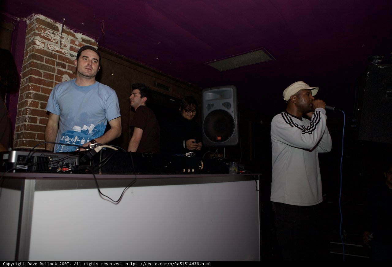 Steve J rocking the party with the DJ