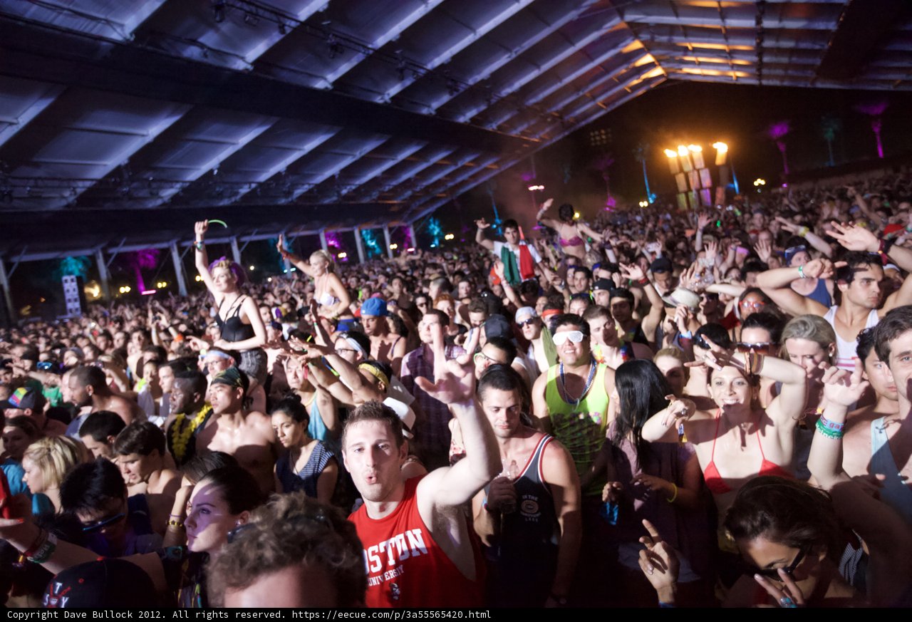 Nightlife at Coachella Music Festival