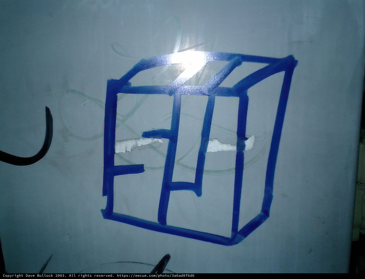Blue Box with Letter