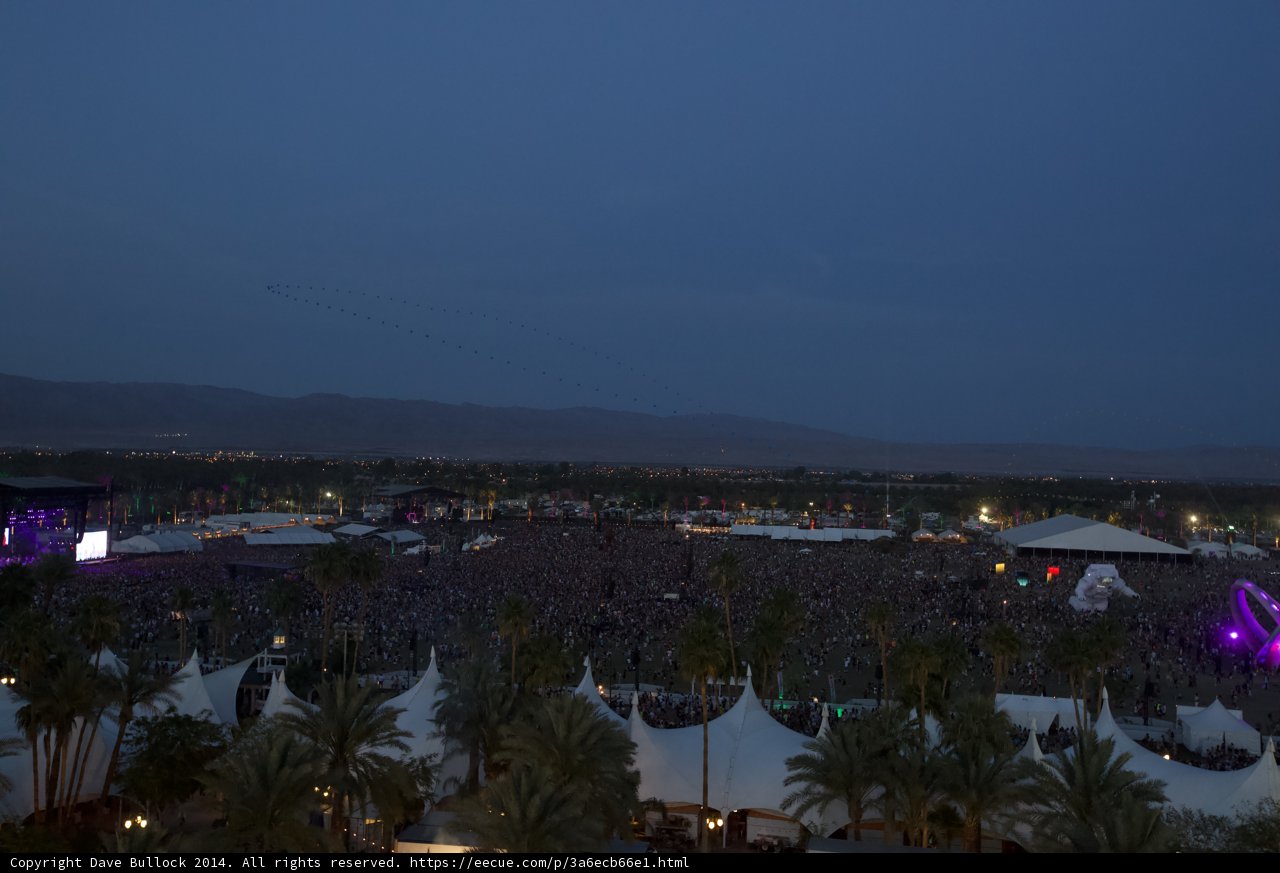 A Nighttime Metropolis at Coachella
