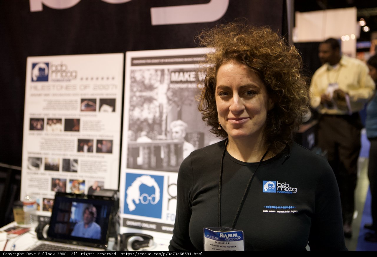 Tech Savvy Woman at NAMM Booth