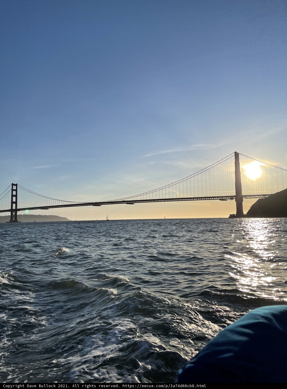Golden Gate Bridge in a Blue Sky