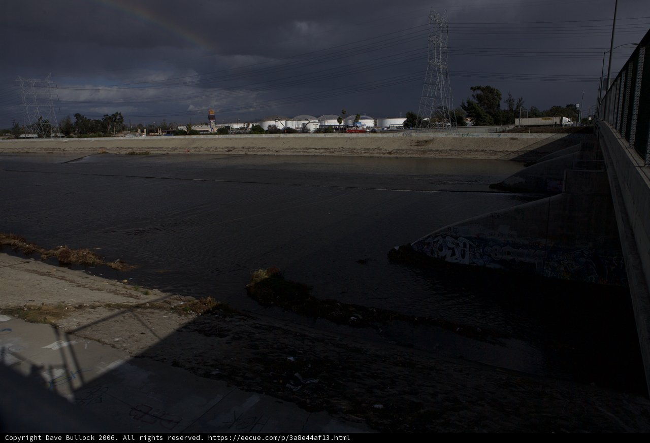 A Vibrant Rainbow Over The River