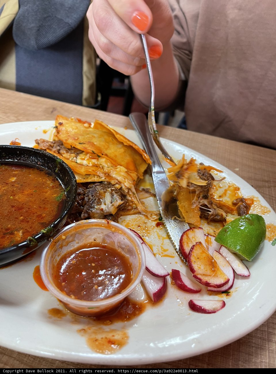 Food presentation with a touch of lime
