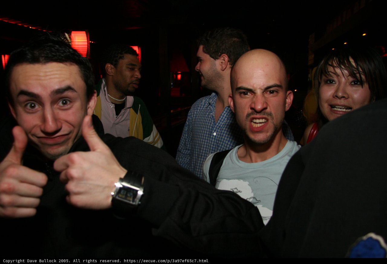 Thumbs Up at the Night Club