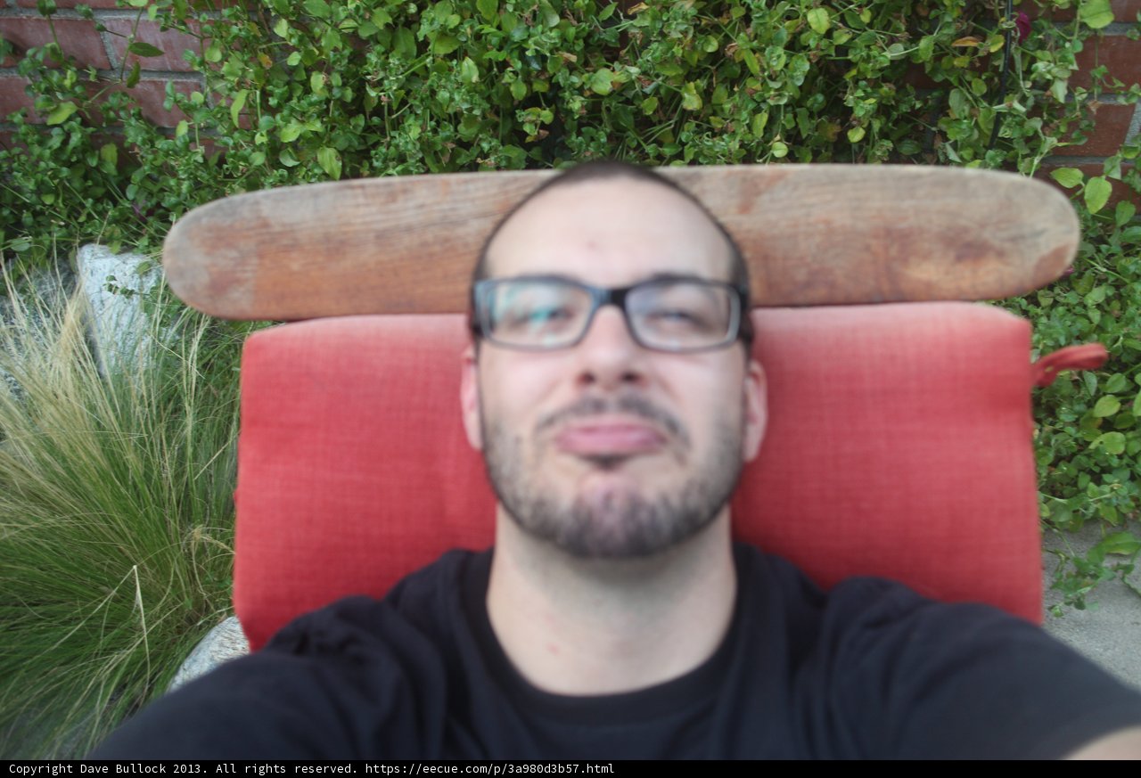 Dave B in His Red Chair