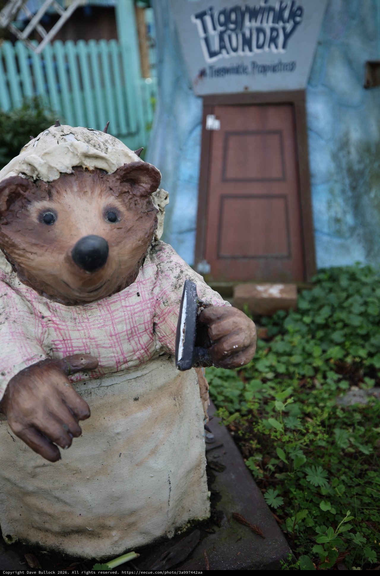 Weathered Hedgehog Figurine at Tiggy-Winkle Laundry