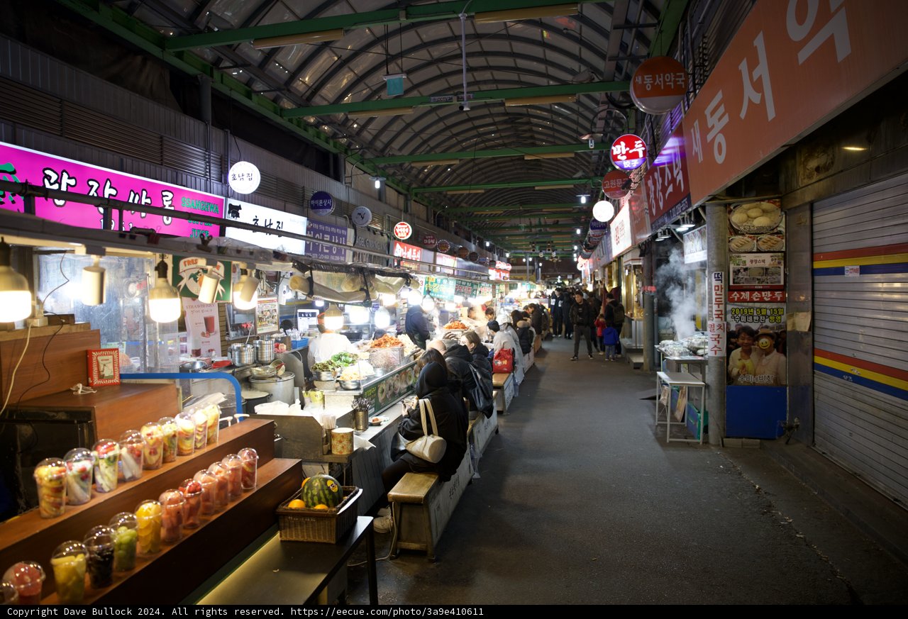A Bustling Afternoon in the Heart of Korean Market Streets