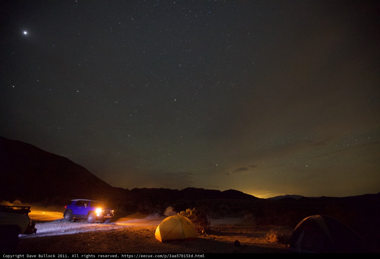 Night Camping Under the Stars