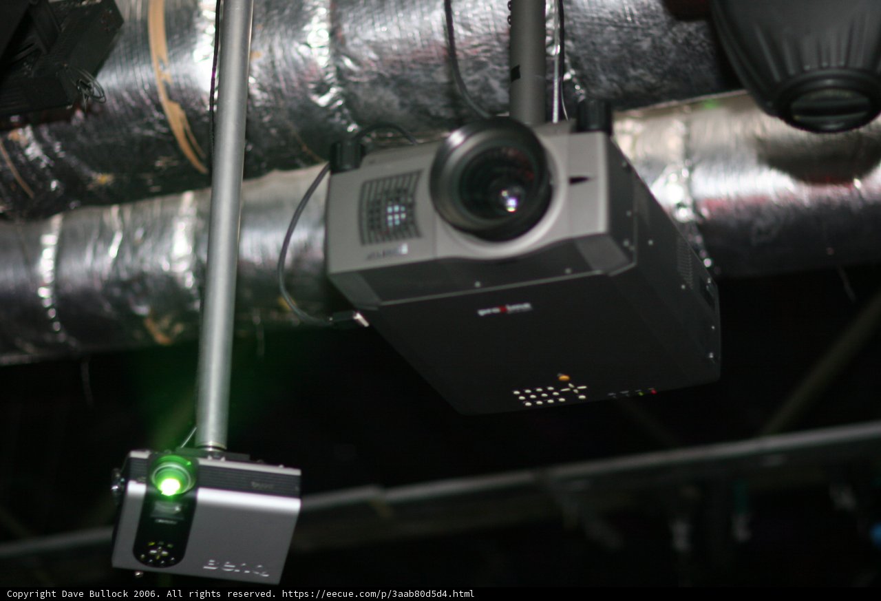 Hanging Projector and Green Light