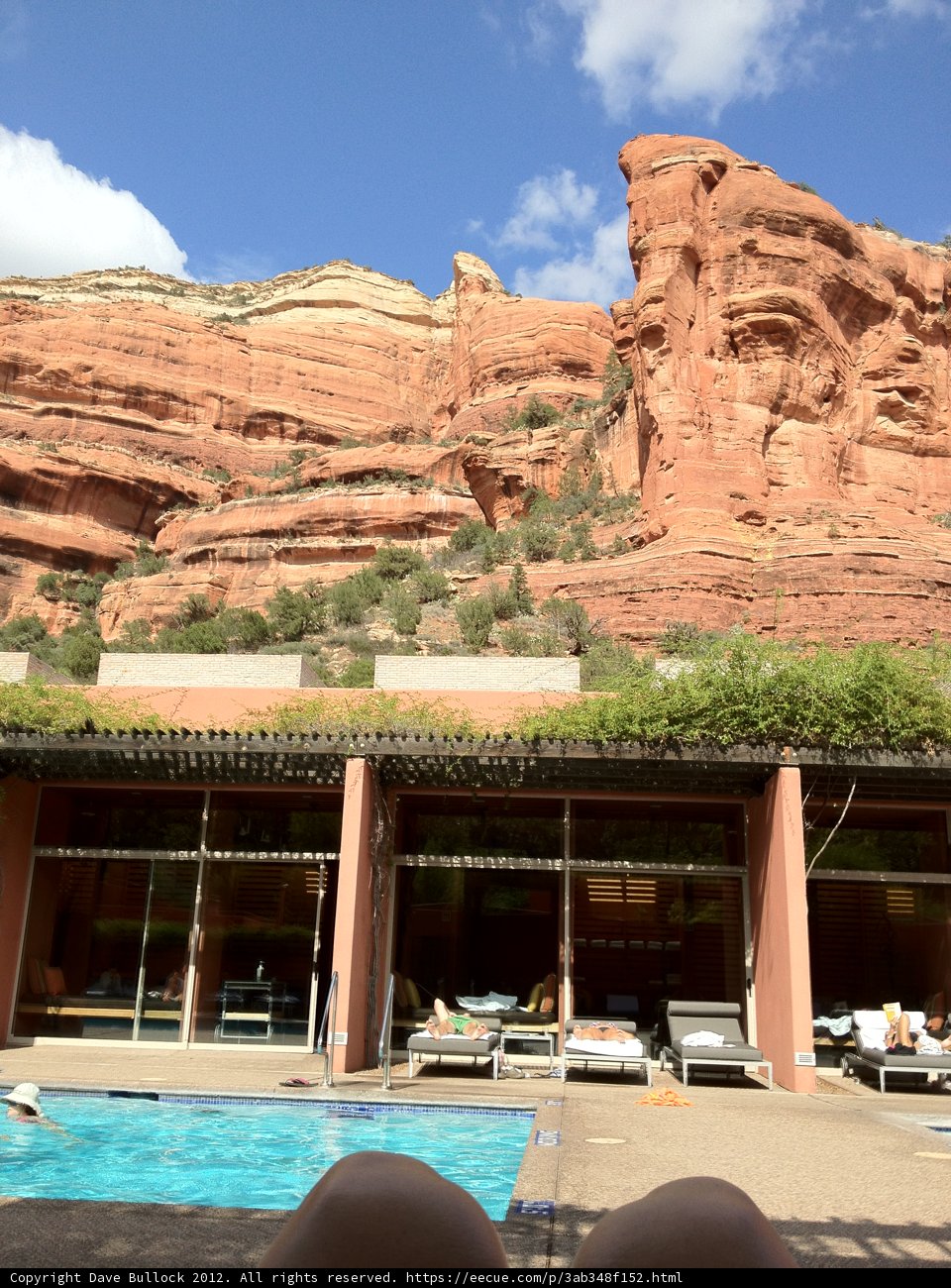 Relaxing by the Hotel Pool