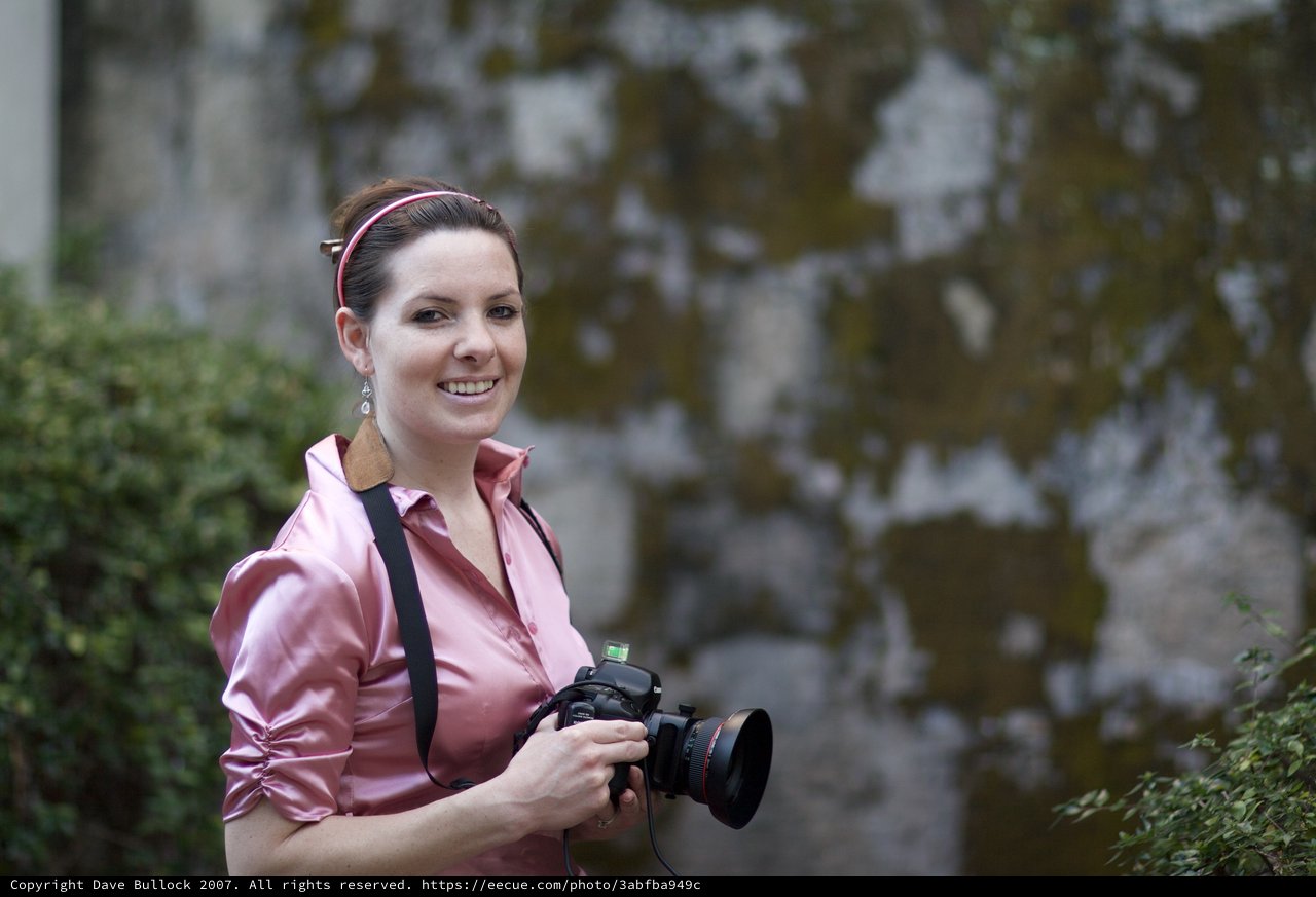 Photographer Penelope at Santa Barbara Mission