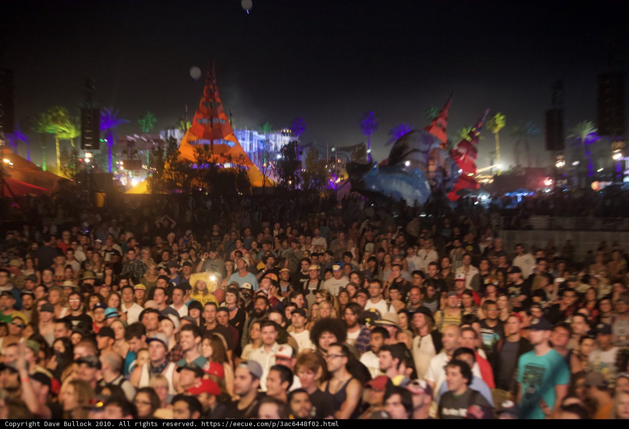 Raving Under the Night Sky at Coachella Music Festival