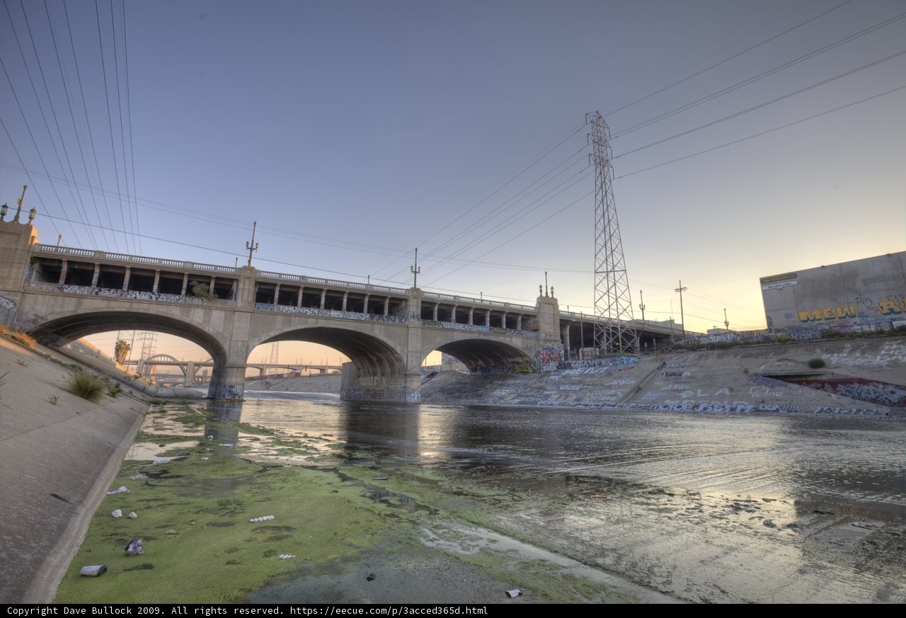 Graffiti on the LA River Bridge