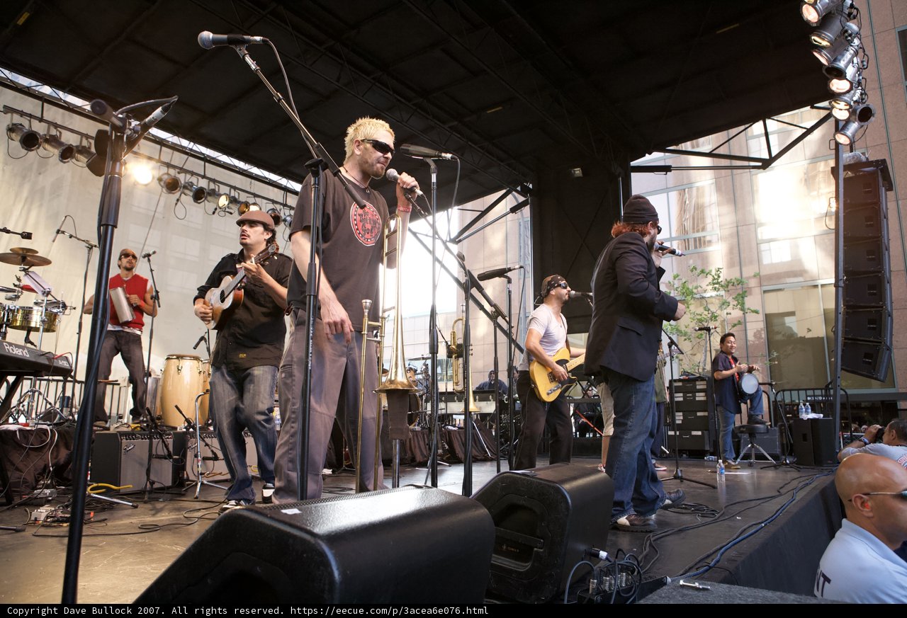 Ozomatli Music Band on Stage