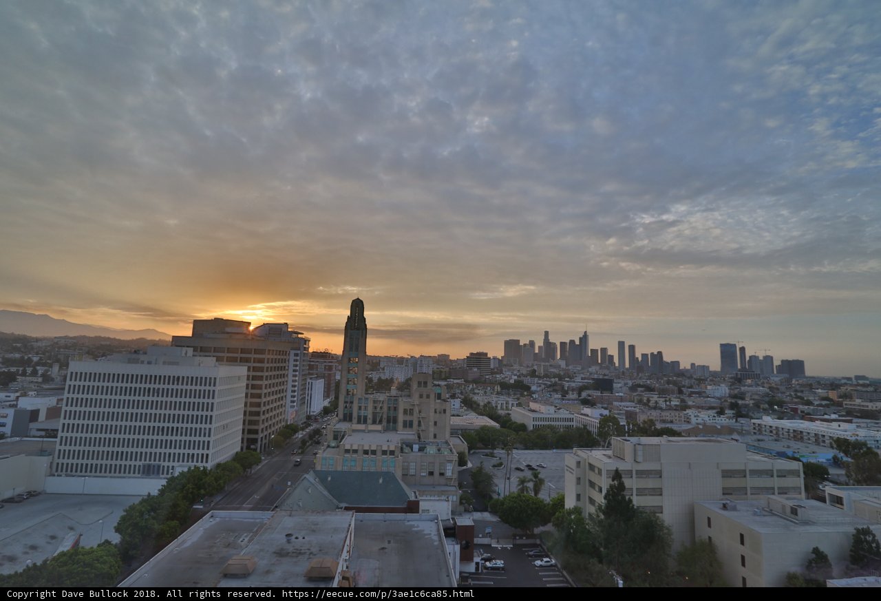 Glowing Metropolis at Sunset