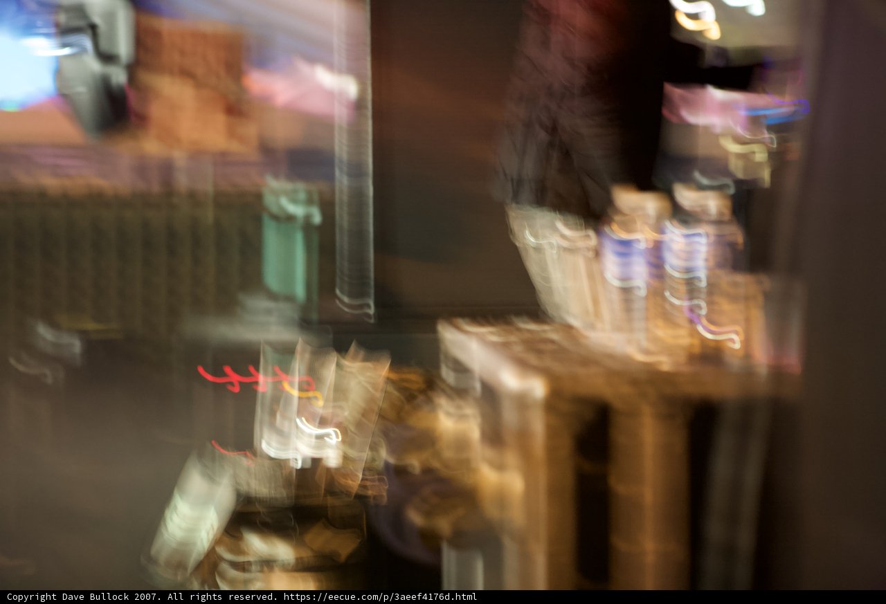 Blurry Bar in the City